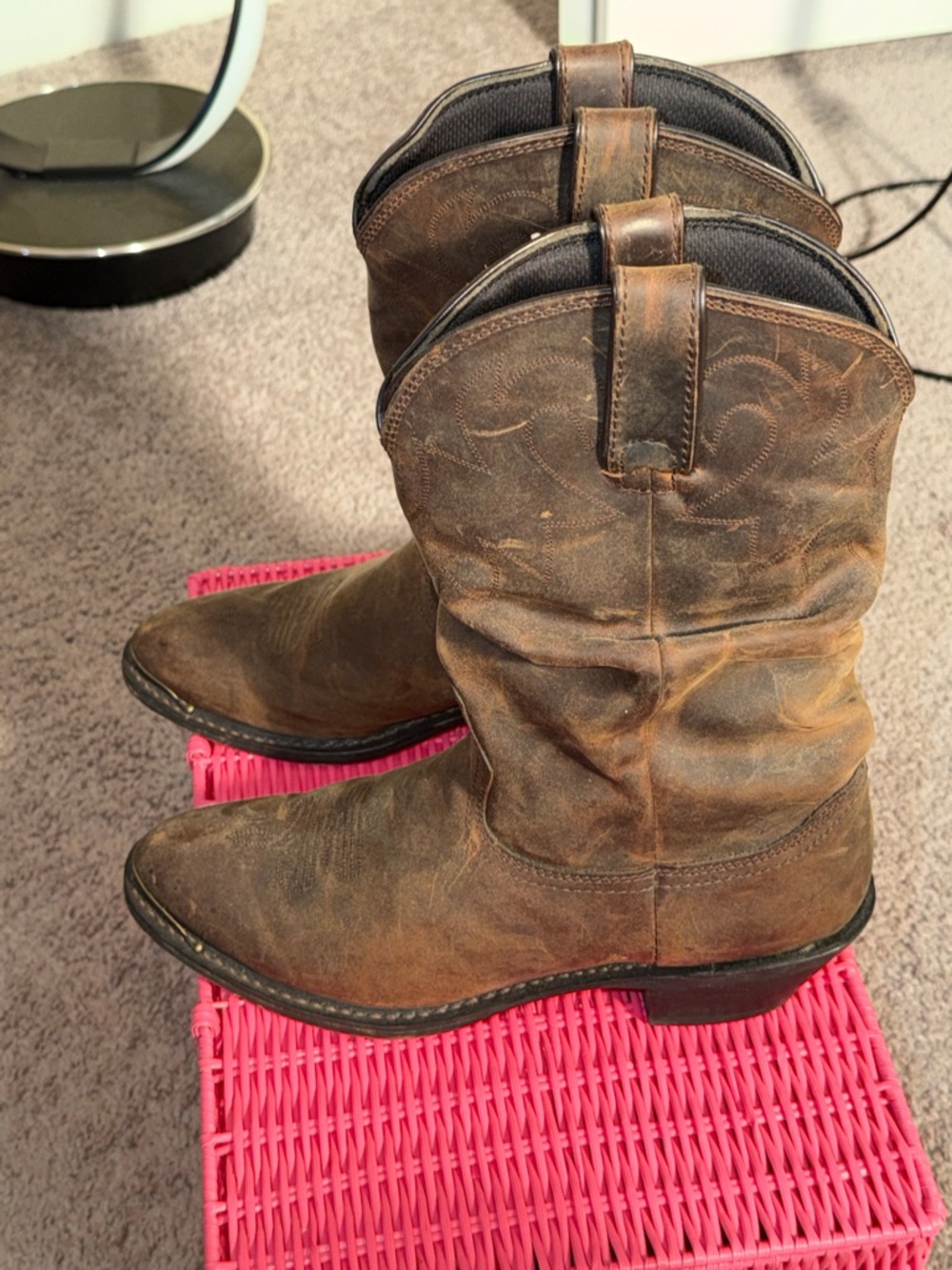 Durango Rust slouchy Cowboy  Boots w Heel 10M women’s